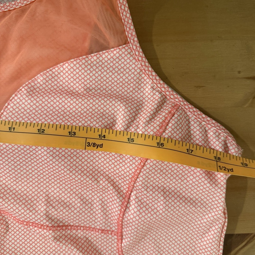 Lucky in Love Pink Mesh Panel Athletic Tank Top - Picture 8 of 9